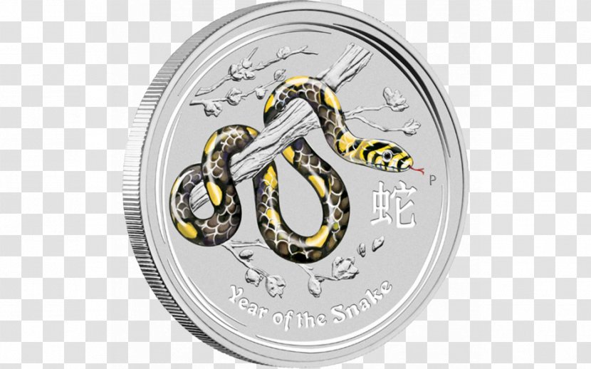 Perth Mint Silver Coin Proof Coinage - Year Of The Snake Transparent PNG