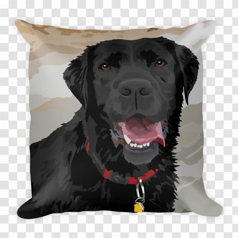 Labrador Retriever Flat-Coated Dog Breed Cushion Throw Pillows - Carnivoran - Hand-painted Horse Transparent PNG
