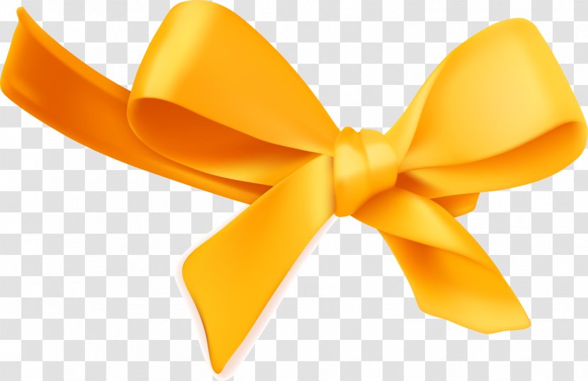 Knot Gratis Icon - Yellow Cartoon Bow Tie Transparent PNG