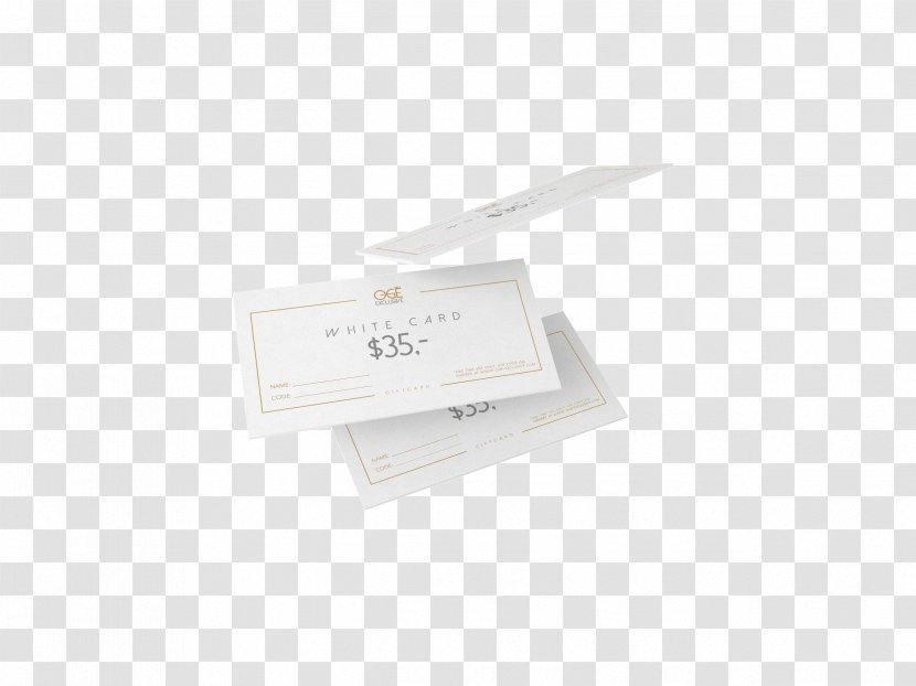 Paper Brand - Card Vouchers Transparent PNG