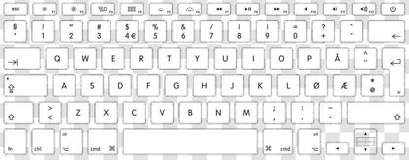 Computer Keyboard Mac Book Pro MacBook Air - Cartoon - Macbook Transparent PNG