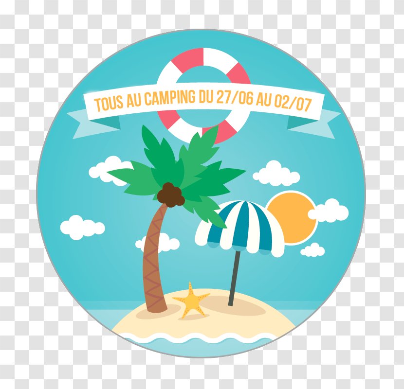 Vector Graphics Island Cartoon Image Summer - Palm Tree - Backdrop Camp Transparent PNG