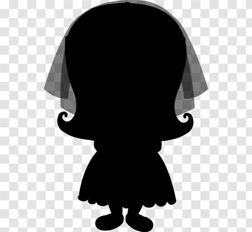 Clip Art Character Silhouette Fiction Black M - Cartoon Transparent PNG