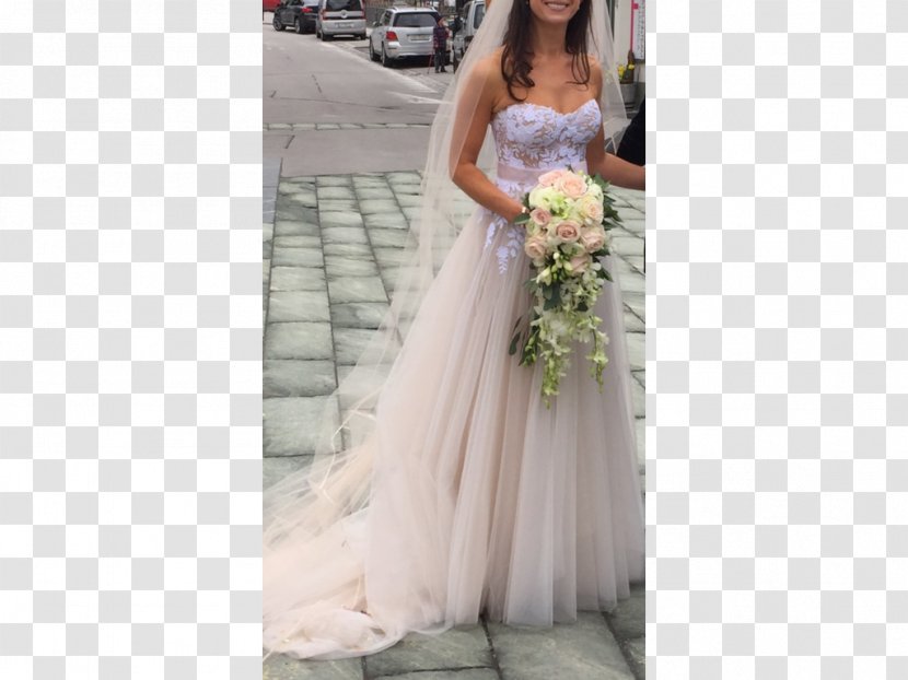 Wedding Dress Bride Clothing - Cartoon - Blush Floral Transparent PNG