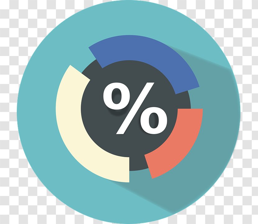 Finance Percentage Credit Money Calculation - Blue - Vector Transparent PNG
