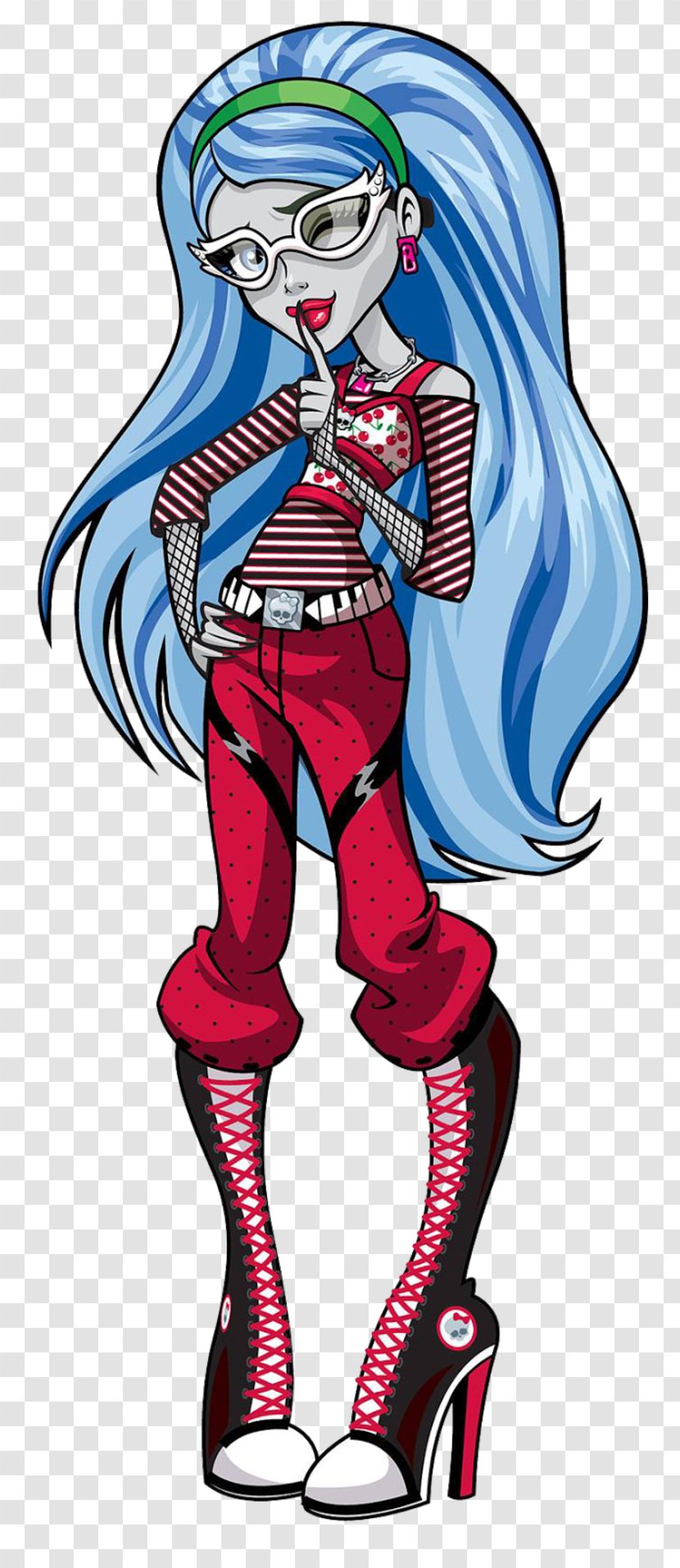 Monster High Ghoulia Yelps Lagoona Blue Frankie Stein - Watercolor - Ghoul Transparent PNG