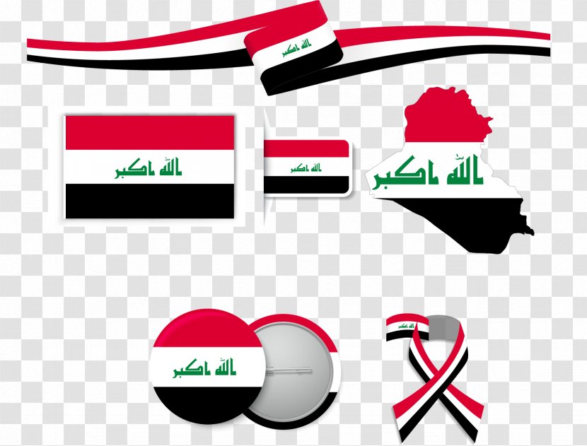 Flag Of Iraq Egypt National - Diagram - Vector Hand-painted Map Transparent PNG