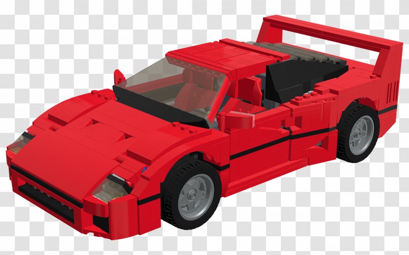 Ferrari F40 Enzo Lego Racers Model Car - Supercar Transparent PNG