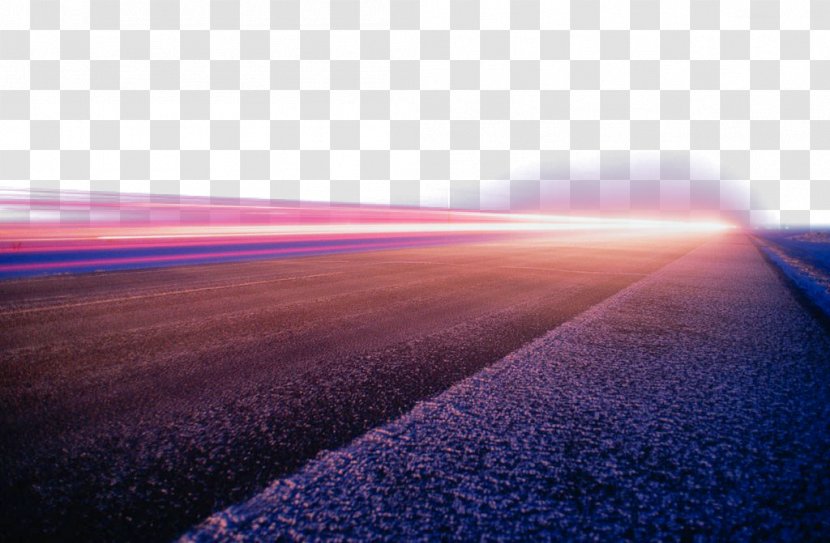 Light Sky Purple Flooring Wallpaper - Magenta - The Speed Of On Road Transparent PNG