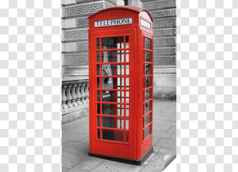 Payphone Telephone Booth Red Box Kingston Upon Thames - Printing - Design Transparent PNG
