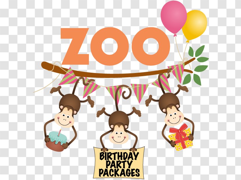 Happy Birthday Monkey - Party Supply Transparent PNG
