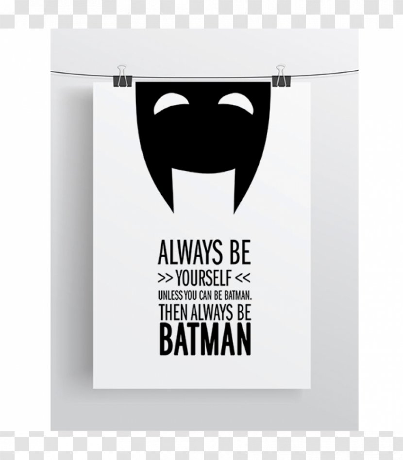 Batman Poster Text - Batman's Quote Transparent PNG