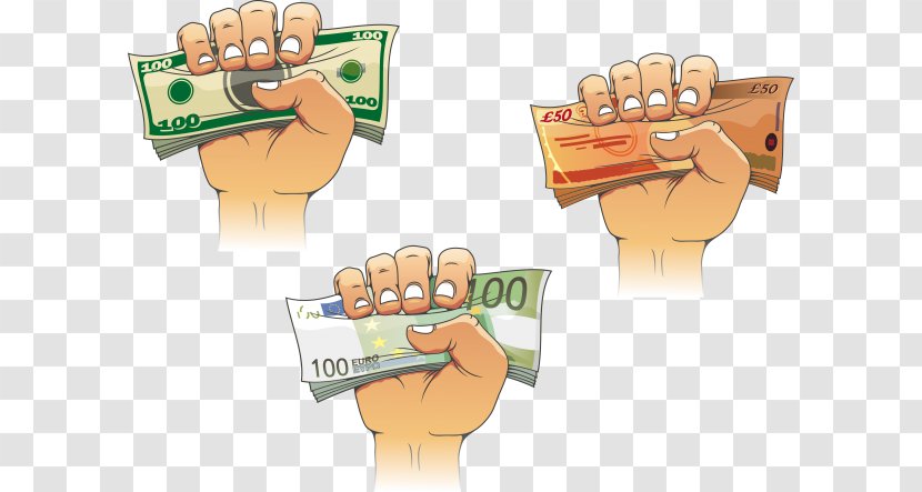 Banknote Vector Graphics Money Foreign Exchange Market Pound Sterling - Hand Transparent PNG