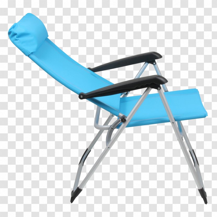 Folding Chair Camping Furniture Fauteuil - Blue - Outdoor Transparent PNG