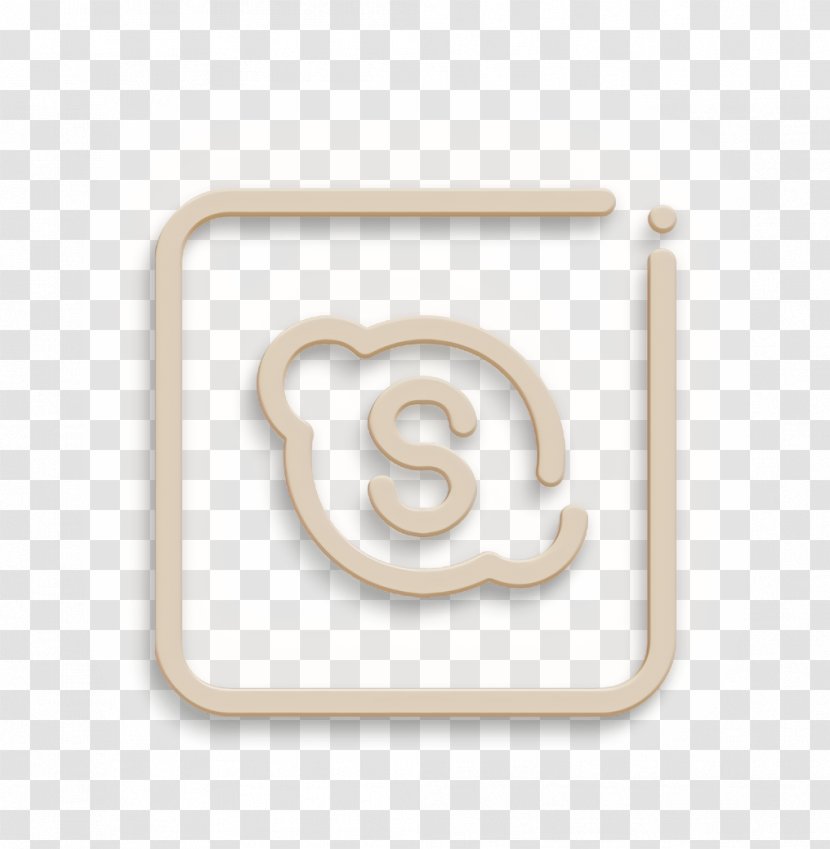 Social Media Icon - White - Symbol Beige Transparent PNG