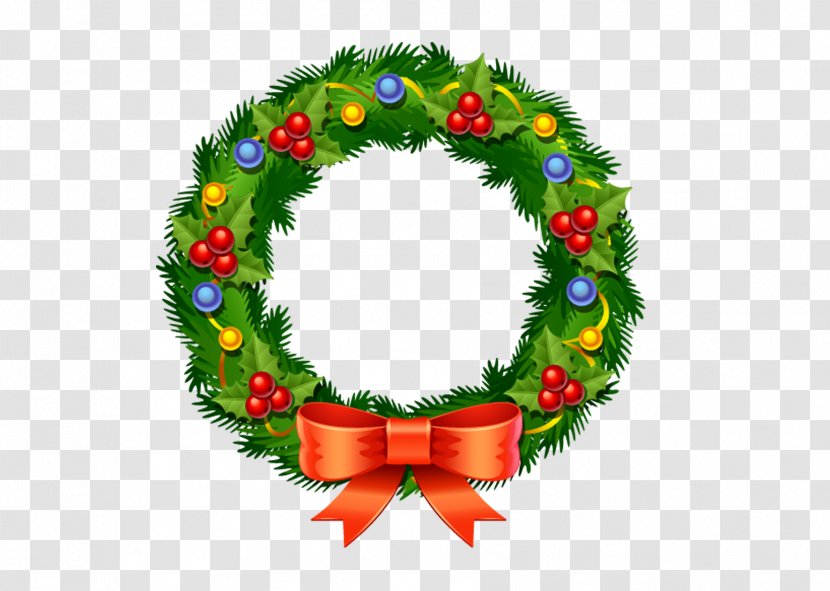Santa Claus Christmas Decoration Wreath Child - Home - Circle Transparent PNG