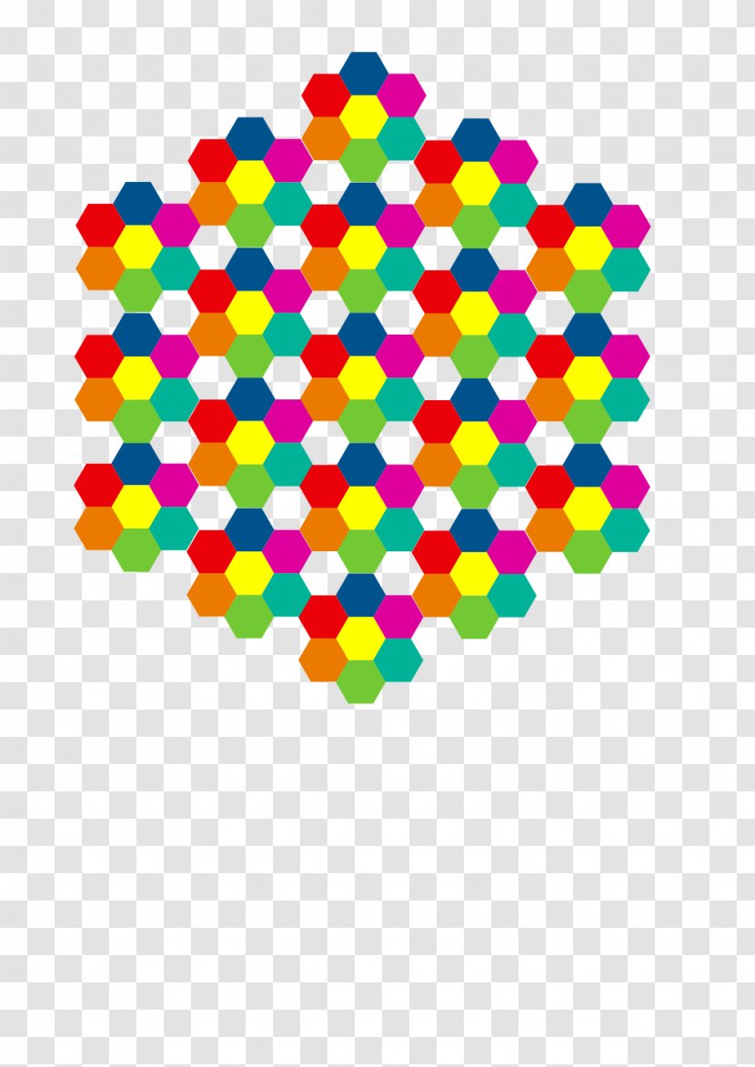 Hexagon Flower Clip Art - Gradient - Hexagonal Transparent PNG