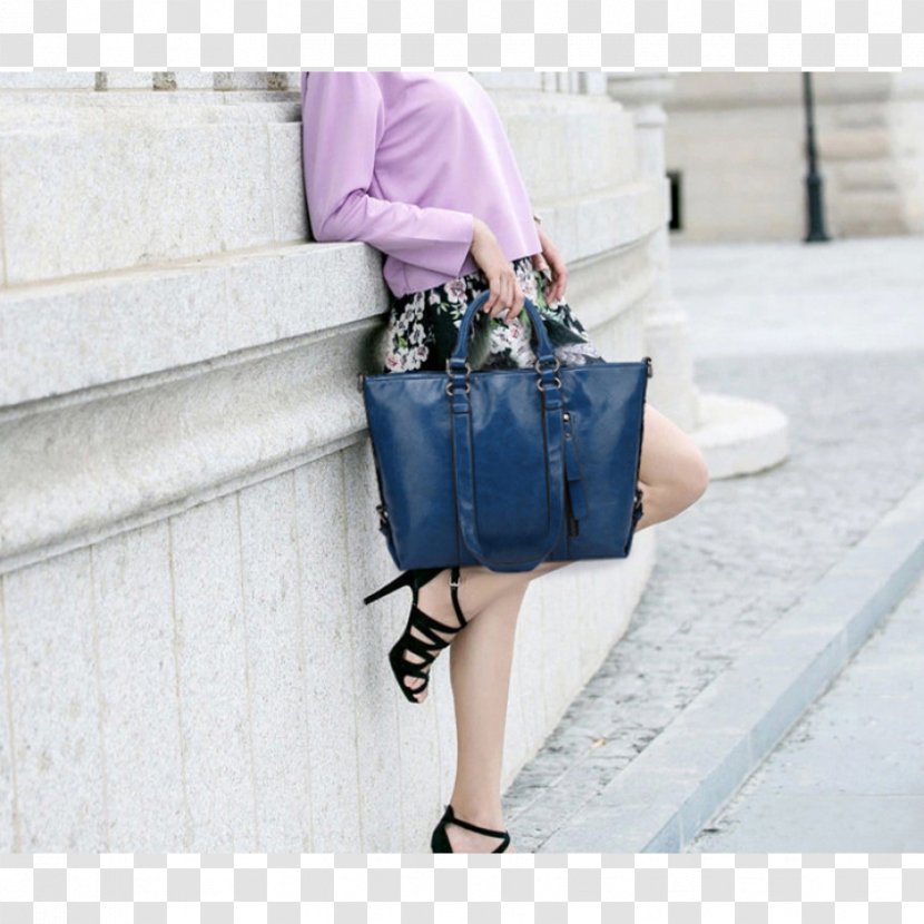 Handbag Cobalt Blue Denim Shoulder - Electric - Woman Fashion Illustration Transparent PNG