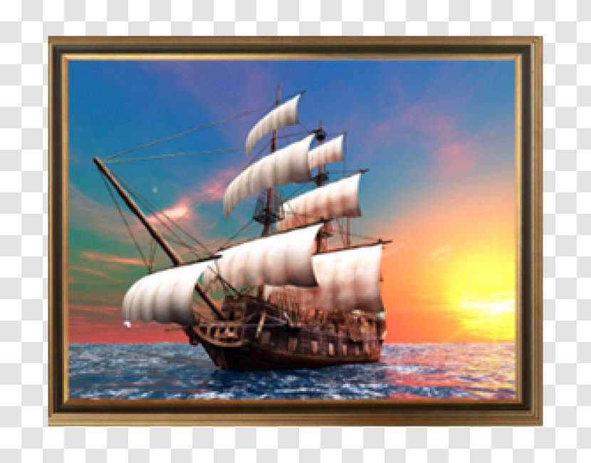 Sailing Ship Sailboat - Caravel - Sail Transparent PNG