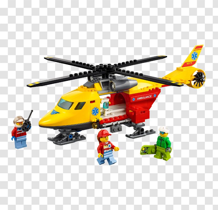 LEGO 60179 City Ambulance Helicopter Lego Toy - Vehicle Transparent PNG