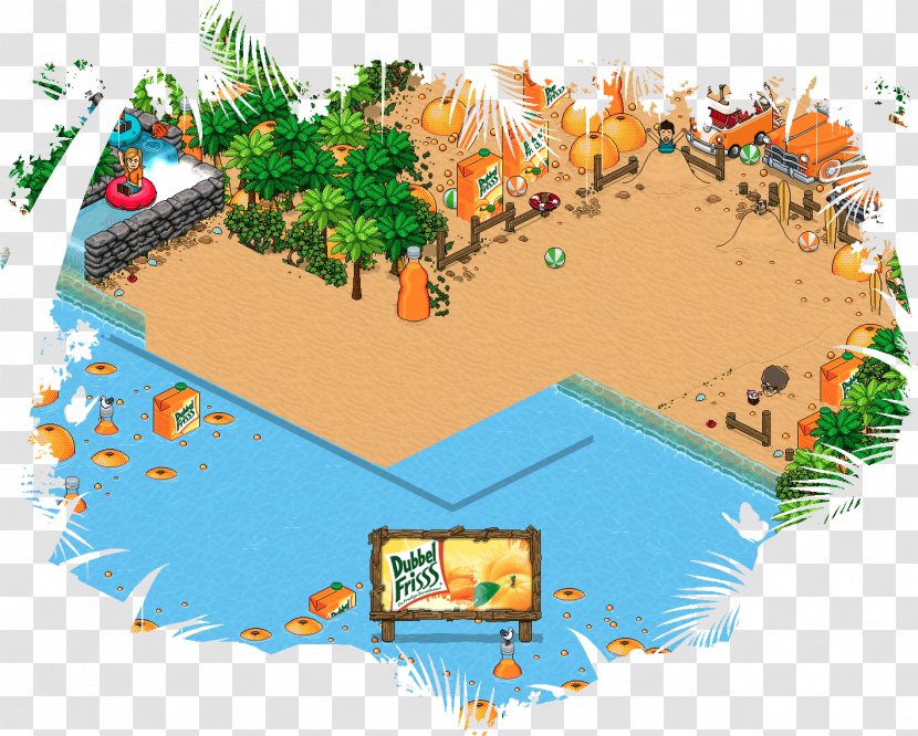 Habbo July Email Illustration August - Beach Transparent PNG