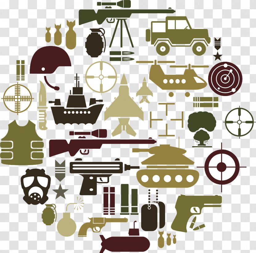 Military Army Illustration - Soldier - Force PPT Icon Elements Transparent PNG