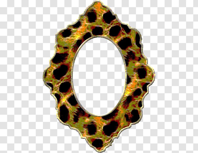 Metal Circle - Leopard Print Transparent PNG