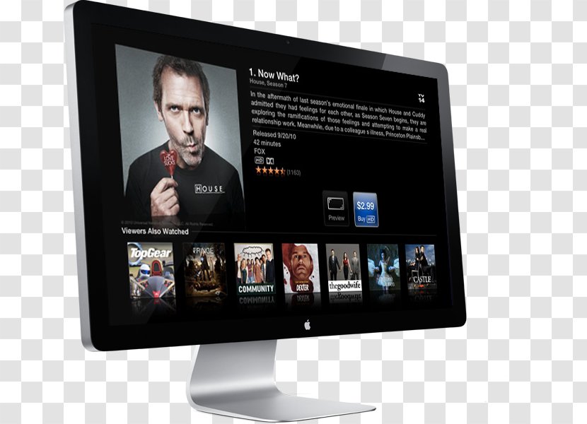 Apple TV High-definition Television Set - Onlookers Transparent PNG