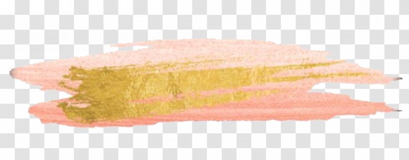 Watercolor Painting Orange Gold Paint Brushes Transparent PNG