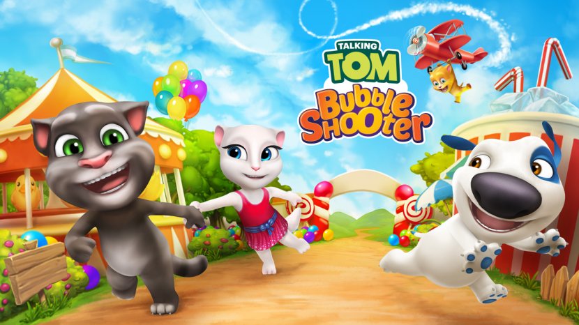 My Talking Tom Bubble Shooter Gold Run Hank - Fictional Character - & Jerry Transparent PNG