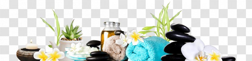 Spa Massage Facial Hot Tub Glass Bottle - Human Body - Floral Design Transparent PNG