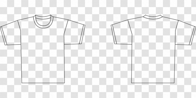 T-shirt Collar Logo - Black And White - Stil Transparent PNG
