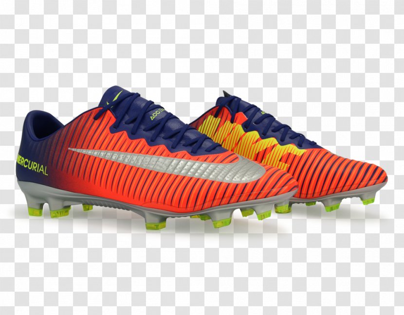 Cleat Sports Shoes Nike Mercurial Vapor Football Boot - Blue Soccer Ball Field Transparent PNG