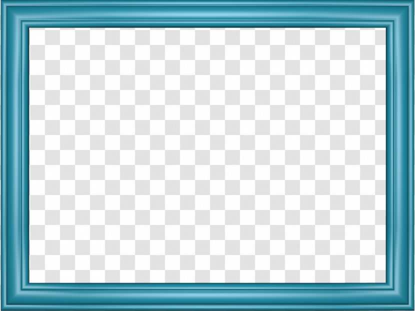 Window Board Game Square Area Pattern - Teal - Blue Border Frame Transparent Picture Transparent PNG