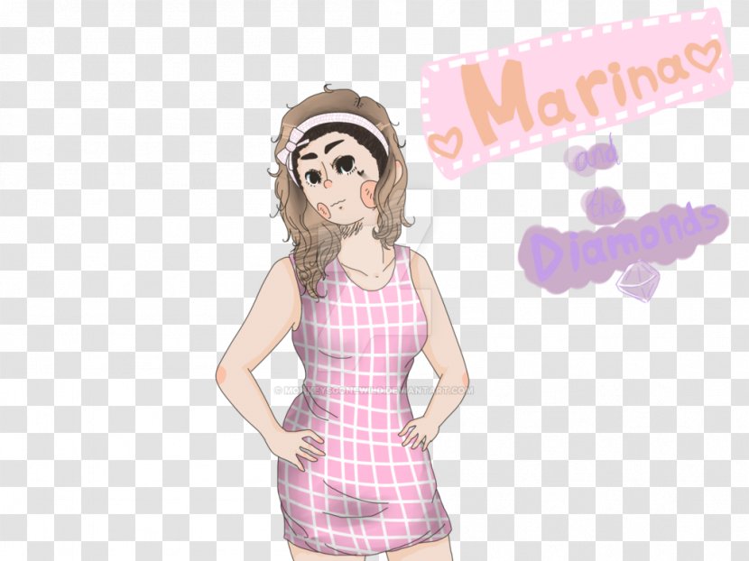 Clothing Finger Pink M Character Fiction - Silhouette - Marina And The Diamonds Transparent PNG