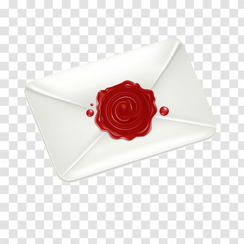Envelope RED.M - Red - Sealing Wax Transparent PNG
