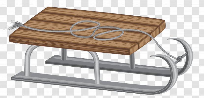 Coffee Table Angle - Ski - Winter Sled Clip Art Image Transparent PNG