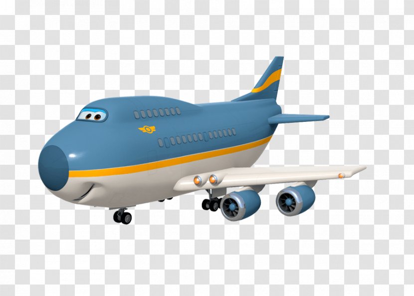 Boeing 747-400 Airplane Drawing Animation - Film Transparent PNG