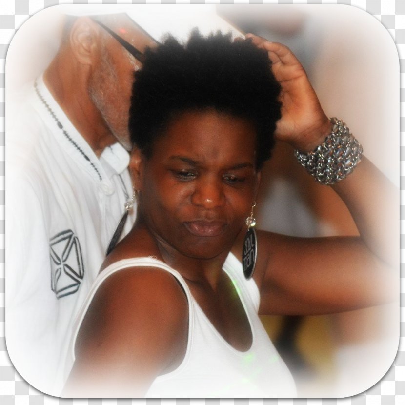 Afro Hair Coloring Black - DJ WOMAN Transparent PNG