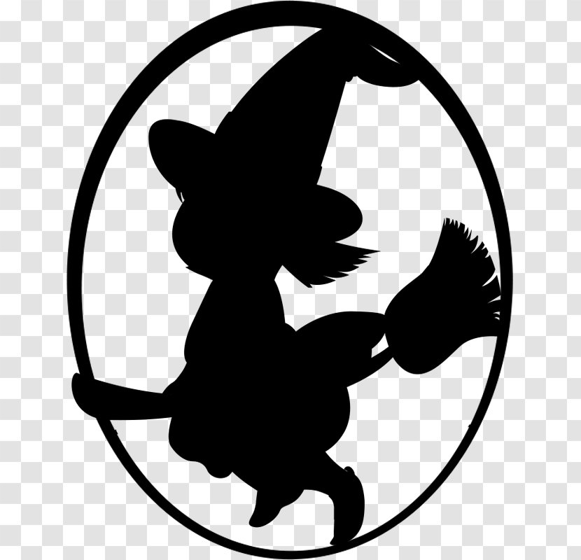 Witchcraft Silhouette Clip Art - Black Transparent PNG