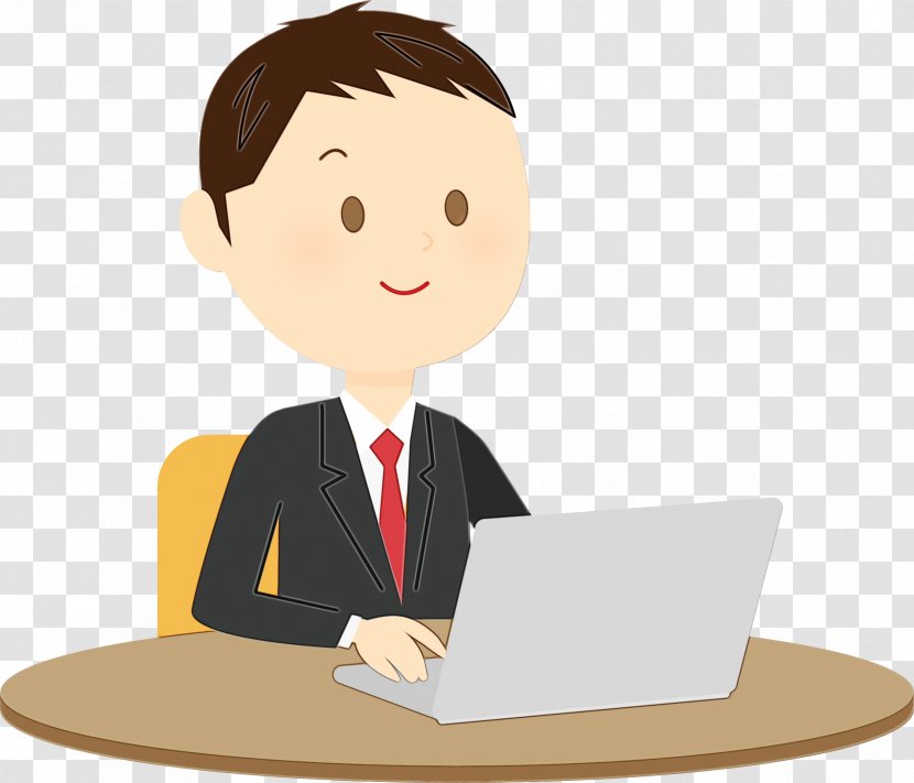 Cartoon Job Learning Clip Art White-collar Worker - Reading - Businessperson Transparent PNG