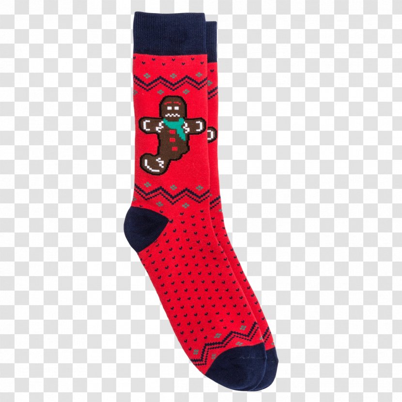 Sock Gingerbread Man Spider-Man Male - Spiderman - Red Socks Biscuits Transparent PNG