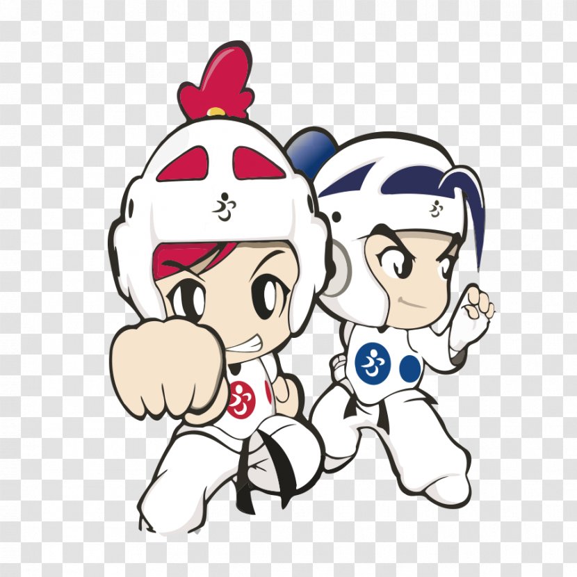 Taekwondo Poster Cartoon - Frame - Doll Transparent PNG