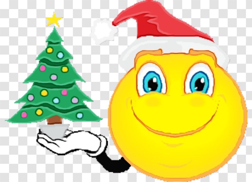 Christmas Tree Emoji - Plant - Conifer Transparent PNG