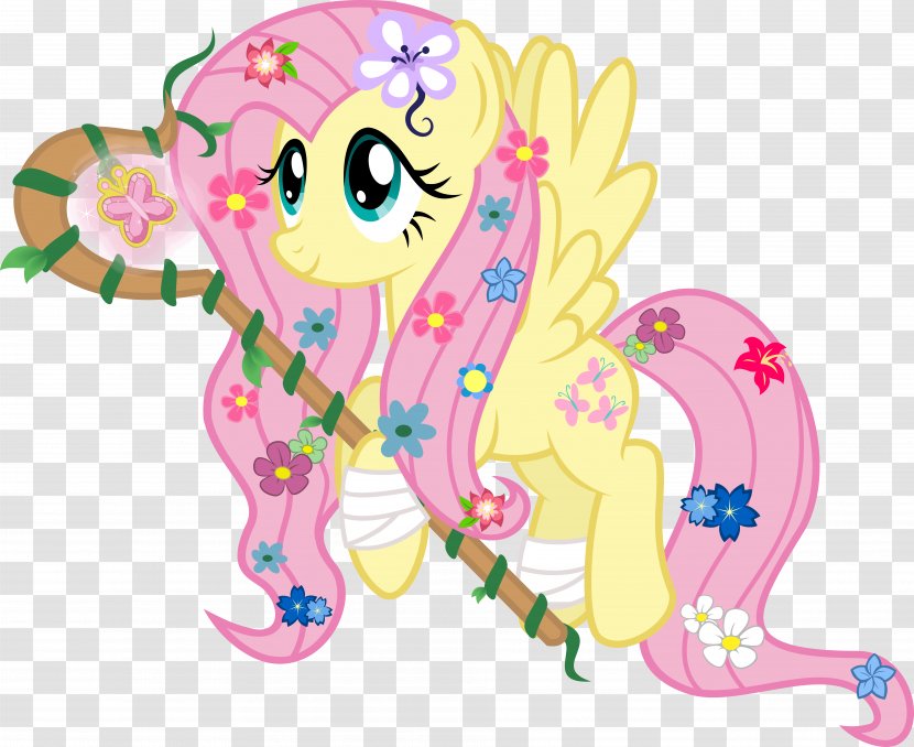 Fluttershy Pony Twilight Sparkle Rainbow Dash Rarity - Tree - Silhouette Transparent PNG