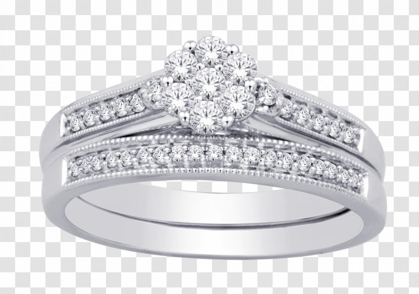 Wedding Ring Carat Diamond Gold - Set Transparent PNG