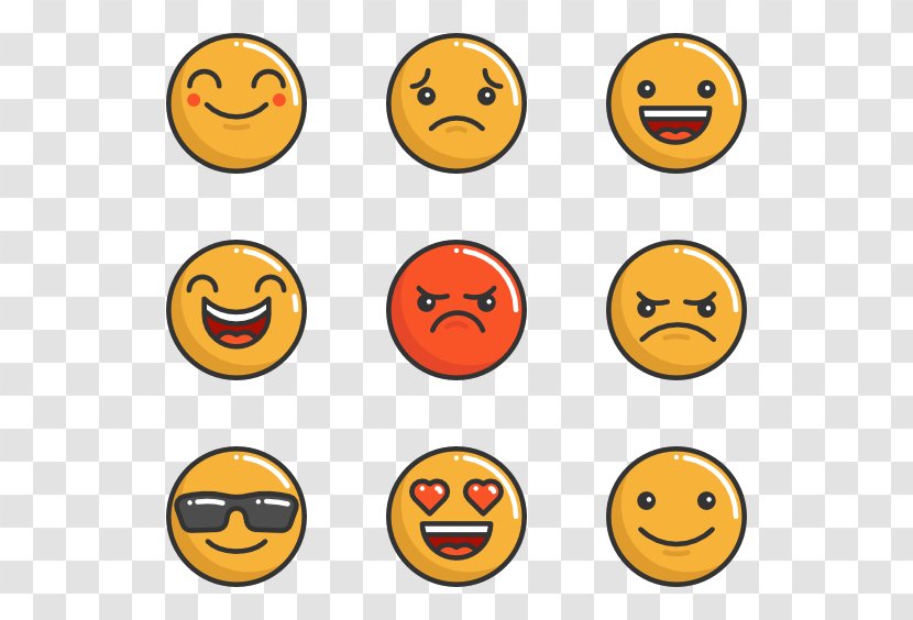 Emoticon Smiley Emoji Clip Art - Orange - Funny Icons Transparent PNG