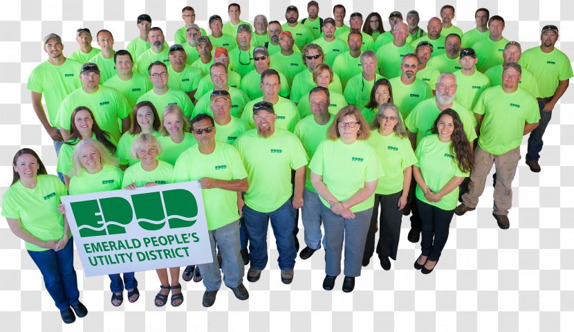 Emerald People's Utility District Public T-shirt - Community Transparent PNG