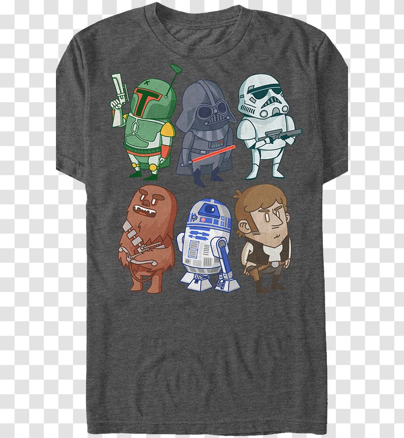T-shirt Jabba The Hutt Anakin Skywalker Boba Fett Jango - Brand - Star Wars T Shirt Transparent PNG