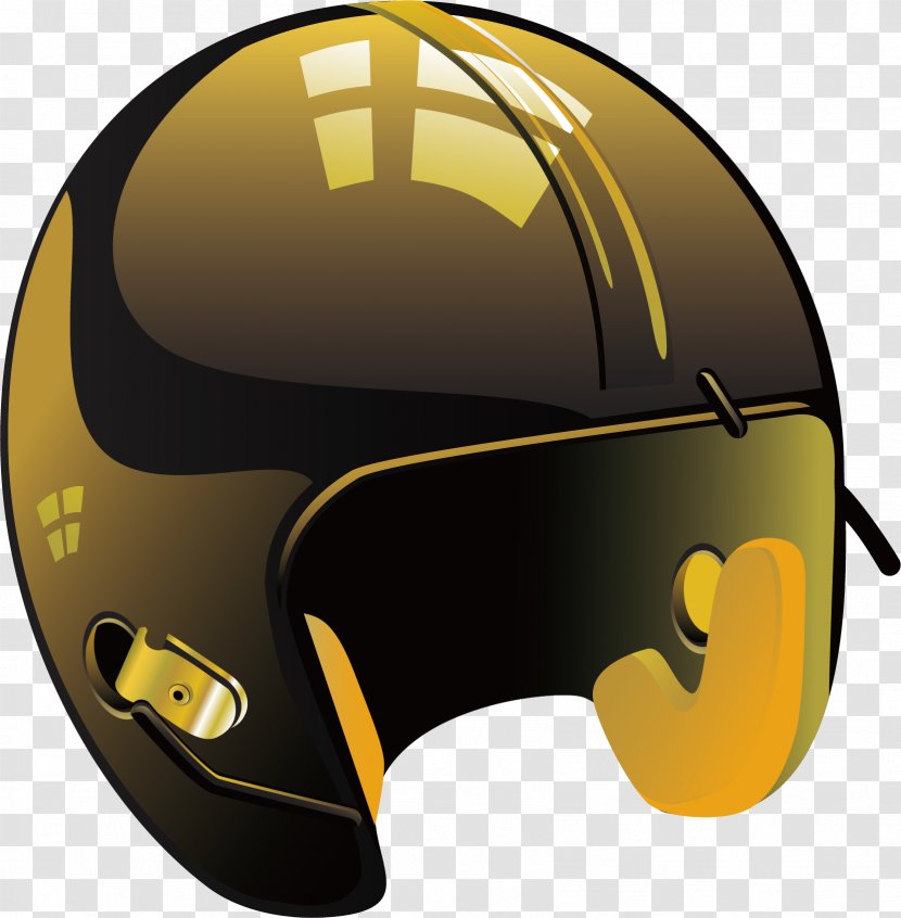 Football Helmet Motorcycle Bicycle Ski - Equipment And Supplies - Vector Material Transparent PNG